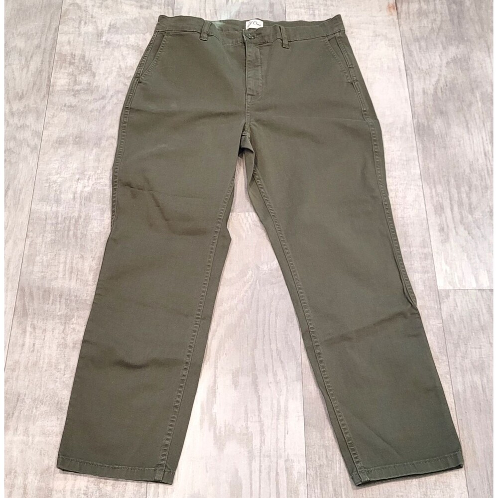 J. Crew Women's Size 30 Vintage Straight Army Green Denim Jeans Pants Pockets